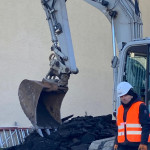 Erschlie&szlig;ung mit den Versorgungsleitungen erfolgt